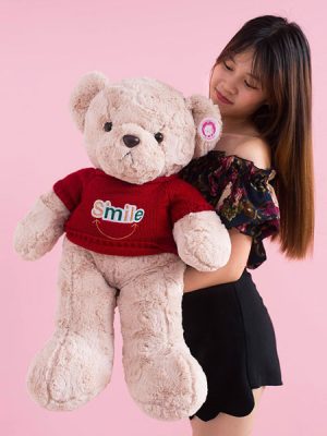 Chú gấu bông Teddy Len Smile là một lựa chọn hoàn hảo để tặng cho người thân, bạn bè